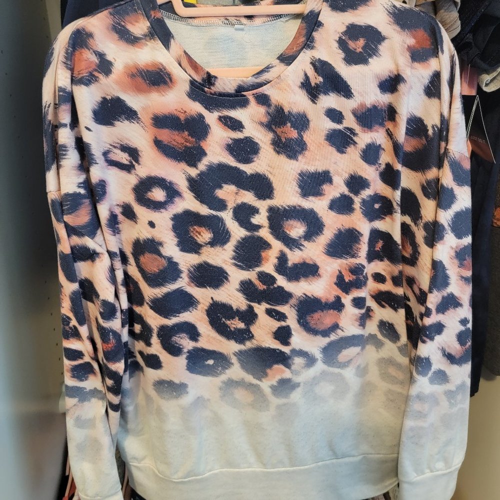 Boutique Cheetah Oversized Sweater